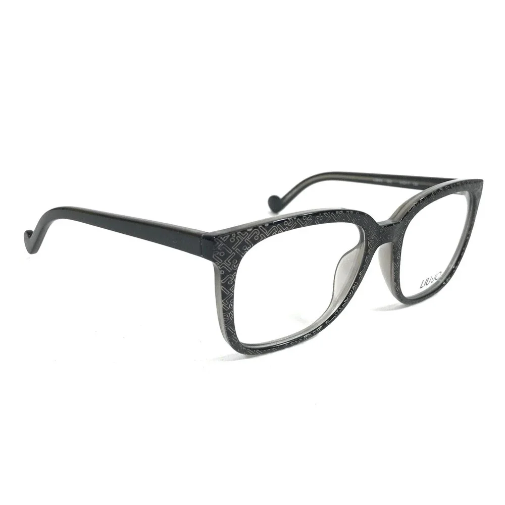 Liu Jo Eyeglasses Frames LJ2645 003 Black Gray Square Full Rim 53-17-135